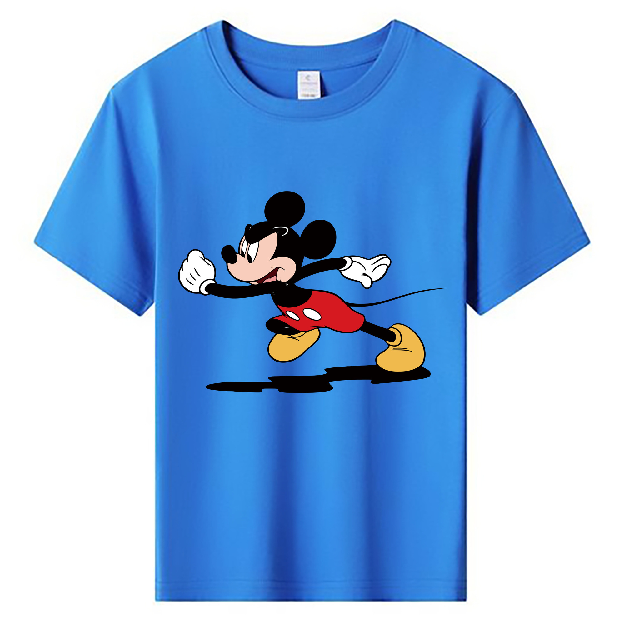 ミッキーマウス Mickey Mouse 綿100％キッズTシャツ（フロントプリント）